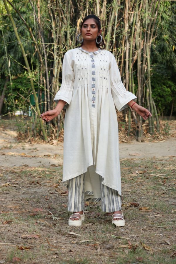 grey ethnic wear