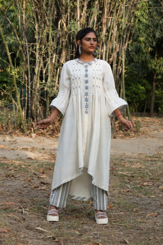 grey colour ethnic wear